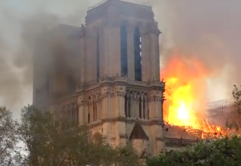 Photo incendie Notre-Dame
